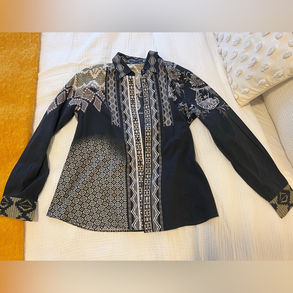 Etro Cotton Button Down Top